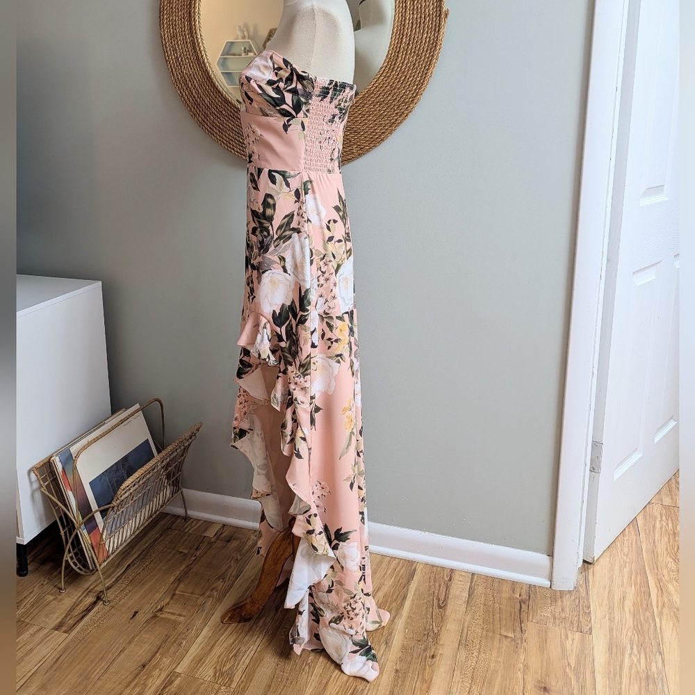 Amanda Uprichard Eden Floral Strapless Gown - Picture 3 of 5